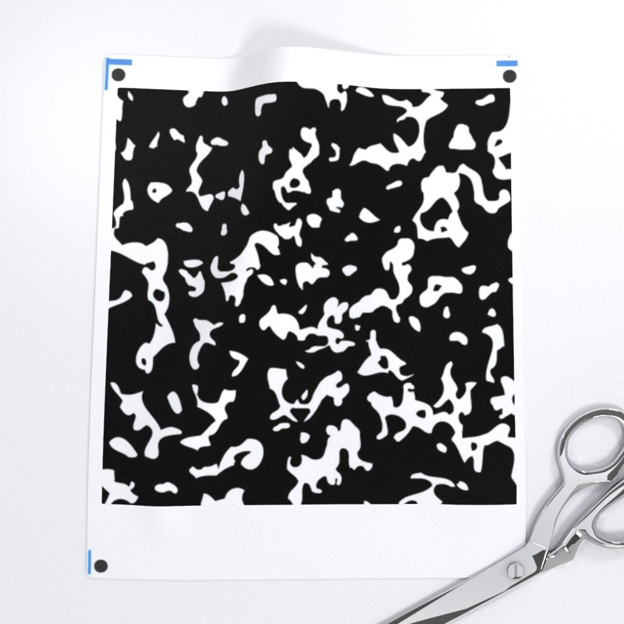 Abstract Monochrome Black And White Retro Marble Kid Nursery Notebook Home Decor Custom Printed Fabric by Spoonflower Various Fabrics by the Yard or Fat Quarter